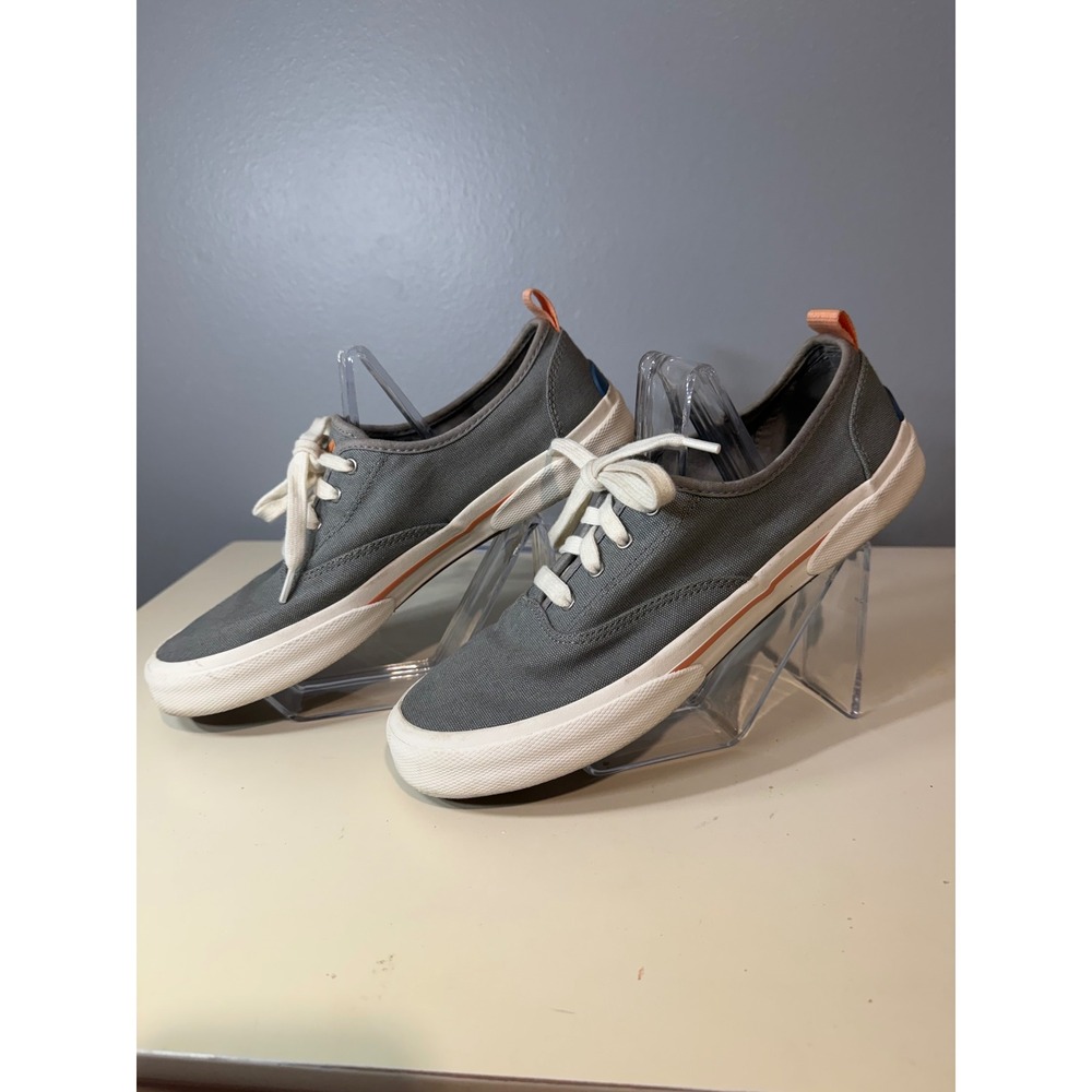 Sperry STS85175 Women's Gray Canvas Lace Up Sneakers Shoes Size 9.5 - Picture 2 of 7